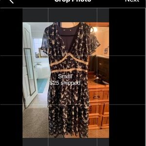 Country dress sheer and lace included